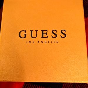 Guess necklace and earrings goldtone